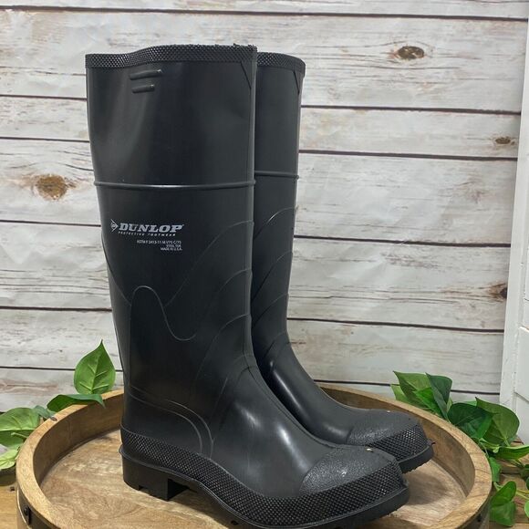 Dunlop Monarch 16" Steel Toe ASTM F 2413-11 Rubber Work Boots Men 9 Women 11 - Picture 5 of 10